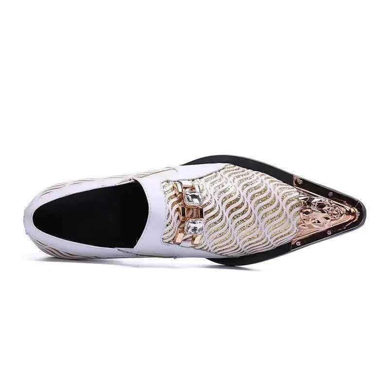 Special Square Toe Men's Shoes Slip on Genuine Leather Dress Men Party, Business, and Wedding Shoes men