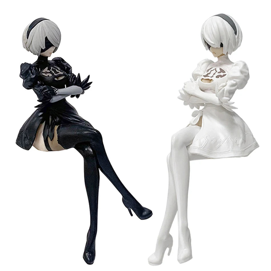 13-15CM NieR:Automata Yorha No. 2 Type B PVC Anime Action Figures Model Collection Ornament Anime Cartoon Model Toy Gift SS69 11.69 2pcs-No box