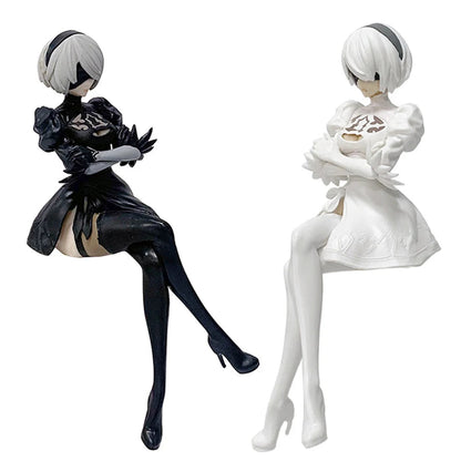 13-15CM NieR:Automata Yorha No. 2 Type B PVC Anime Action Figures Model Collection Ornament Anime Cartoon Model Toy Gift SS69 11.69 2pcs-No box