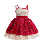 Disney Moana Costume Dress for Girls - Satin Mesh Ocean Adventure