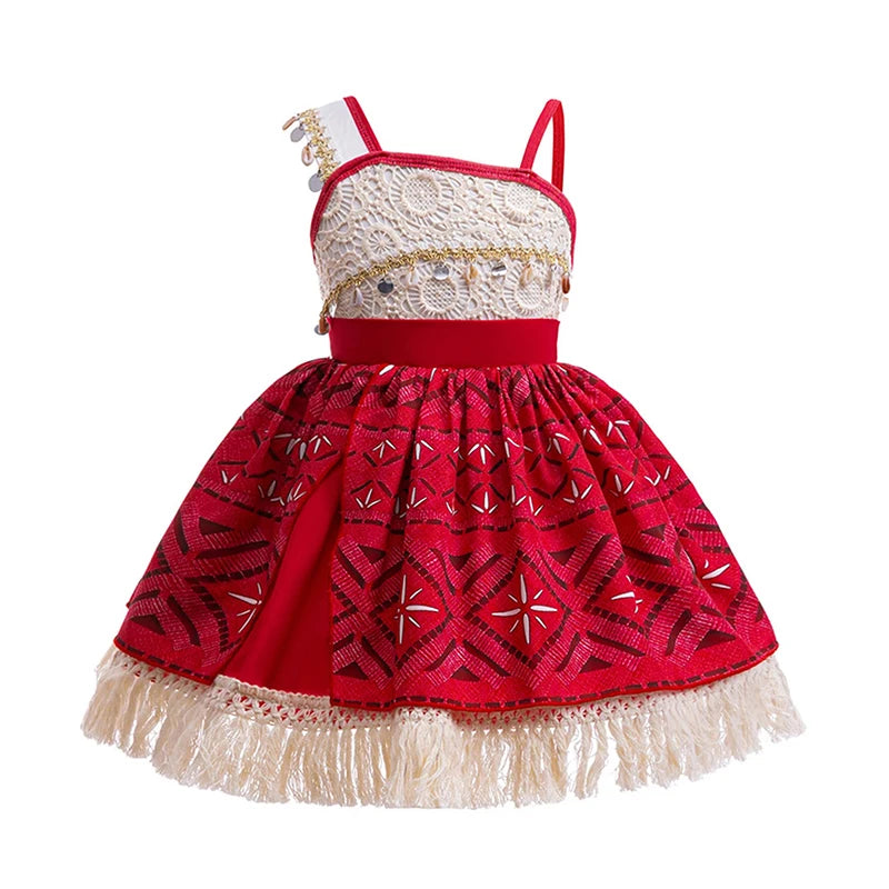 Disney Moana Costume Dress for Girls - Satin Mesh Ocean Adventure