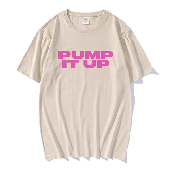 Pump It Up Pink Printing T-shirt The Substance Horror Movie Tshirts Short Sleeve Men/Women Men Tee-shirt Casual Film Graphic Tee
