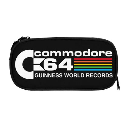 Custom Kawaii Retro Commodore 64 Pencil Case for Girls Boys C64 Amiga Computer Large Capacity Pen Box Bag Stationery SS69