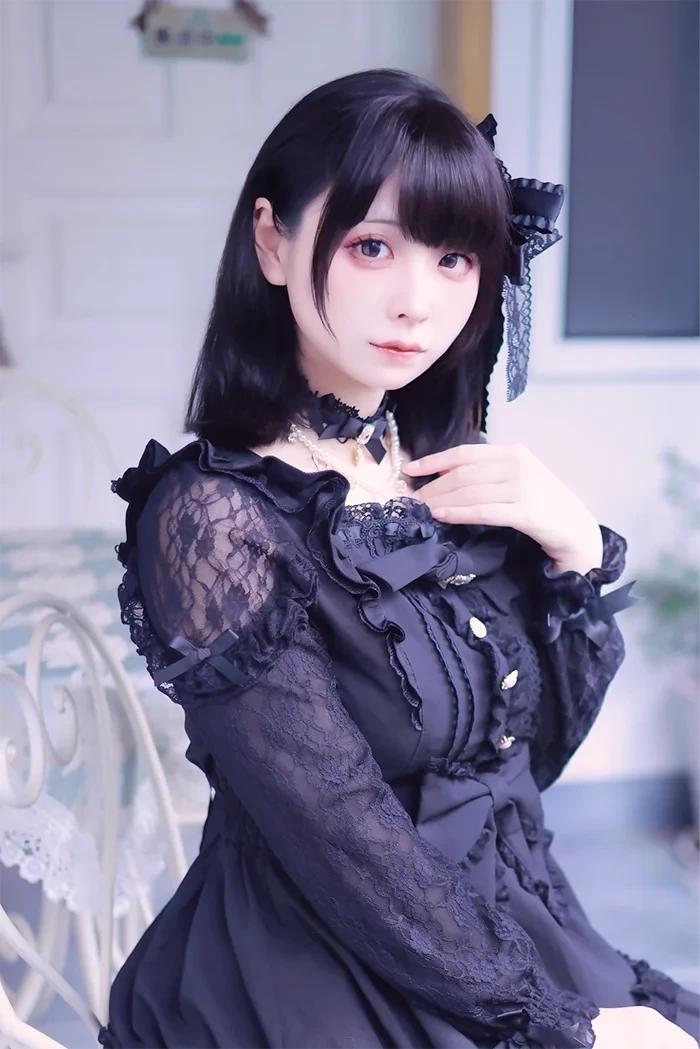 Japanese Liz Dresses Women Autumn New Girl's Sweet Cute Bud Mini Series Mass Production Angel Small Cake Dress Bow Lolita Dress