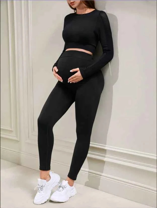 Pregnant Women's Thin Bottoming Pants Spring And Summer New Maternity High Elastic Belly Support Pants