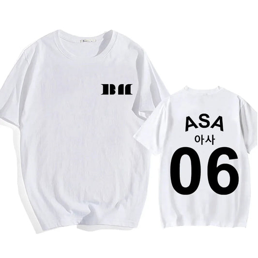 BABYMONSTER Kpop Band T-shirt ASA 06 Tees Short Sleeve Cotton Comfortable Tee-shirt Summer Casual Women/Men Tshirts Streetwear SS69