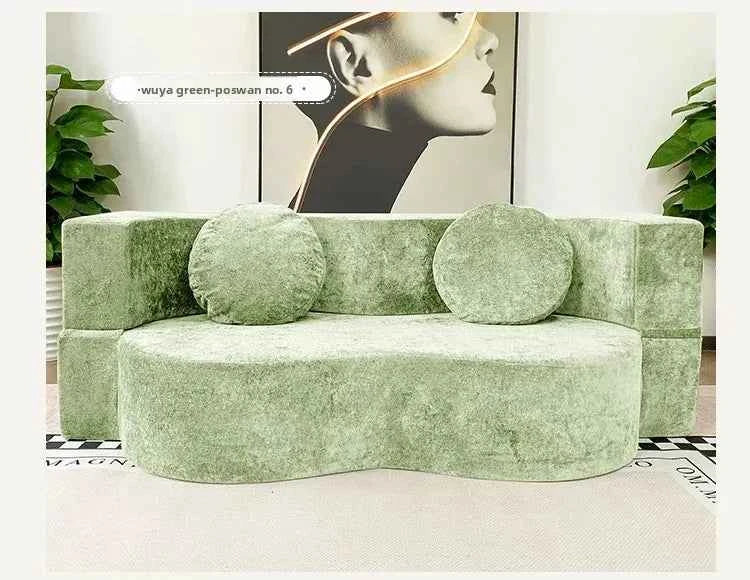 Living Room Sofas Vacuum Compression Sofa Pure Sponge Single Multifunctional Foldable Special Shaped Sofa Bed Furniture