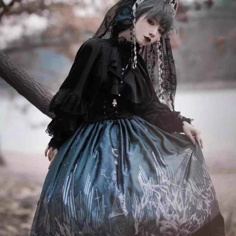 Japanese Kawaii Lolita Blouse Women Vintage Lantern Sleeve Shirt Y2k Aesthetic Lace Patchwork Tops Top Cospaly JK Loose Blusas