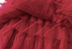 Tiered Tulle Maxi Skirt - Elegant A-Line High Waist Mesh