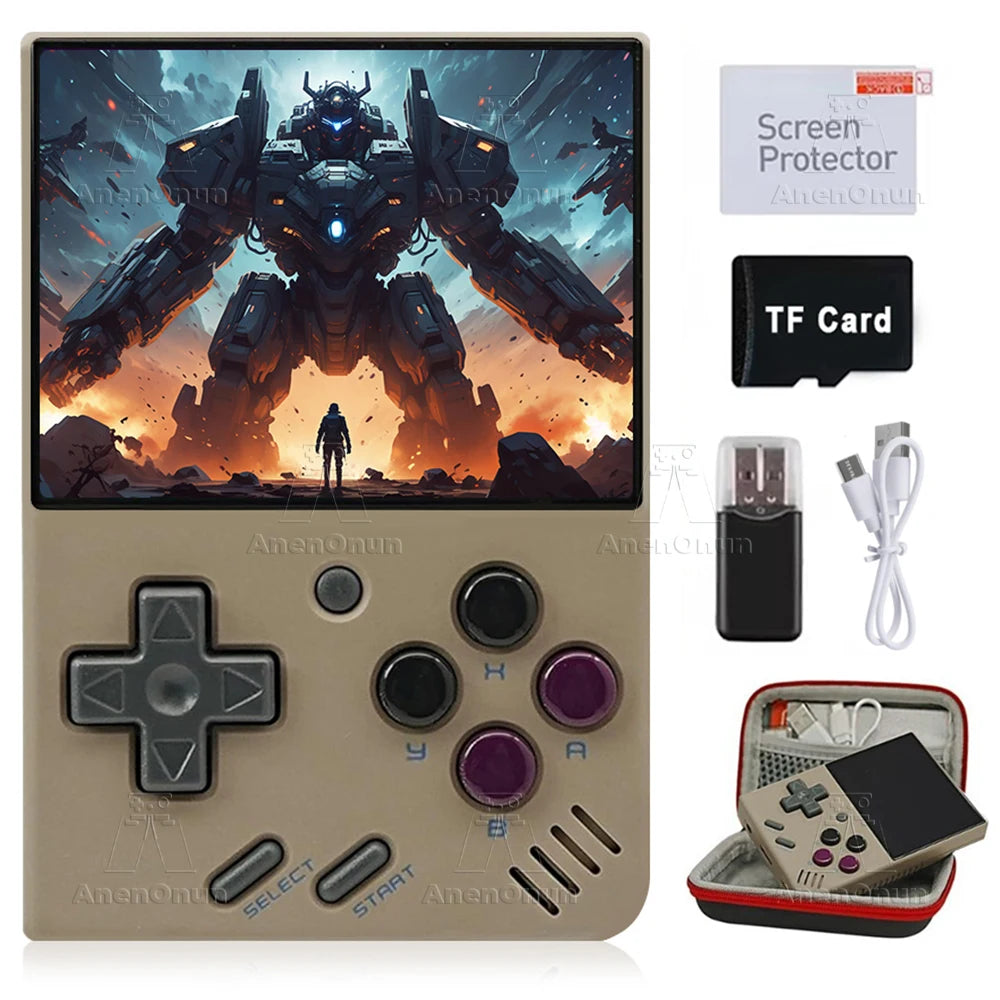 Miyoo Mini V4 2.8-inch Handheld Game Players 18000 Games 15 Emulator Portable Video Gaming Console Kids Retro Mini Game Machine SS69 89.69 Grey / 128GB 18000Games
