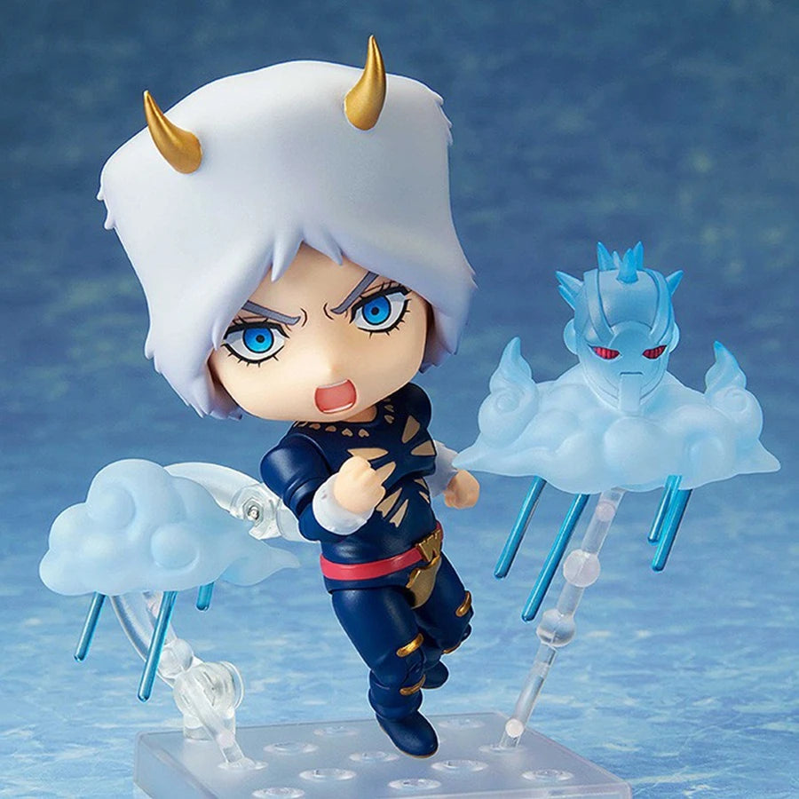 10CM Jojo no Kimyou na Bouken Stone Ocean Anime Figure #2026 Narciso Anasui Action Figure 2027 Weather Report Figurine Model Toy
