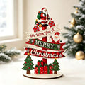 Runt 1pc Mini Wooden Christmas Tree,Merry Christmas Decor for Home,Xmas Gifts ,Navidad 2026 ,New Year Table Decor