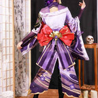 High Quality Raiden Shogun Cosplay Costume Wig Hair Game Impact Raiden Cosplay Women Dress Role Play Outfits