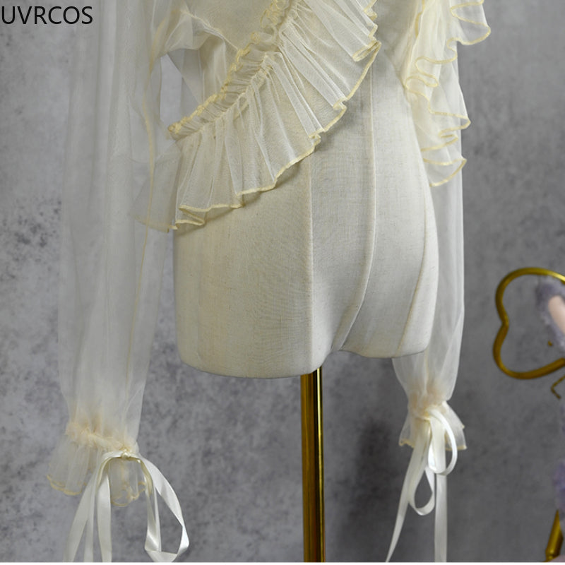 Japanese Sweet Lolita Ruffle Chiffon Shawl Top