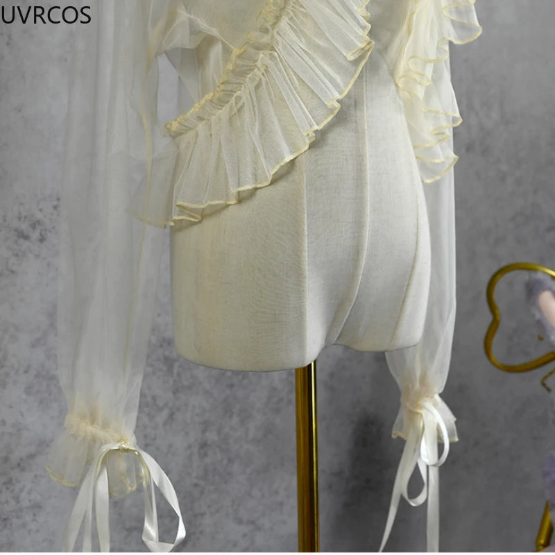 Japanese Sweet Lolita Ruffle Chiffon Shawl Top