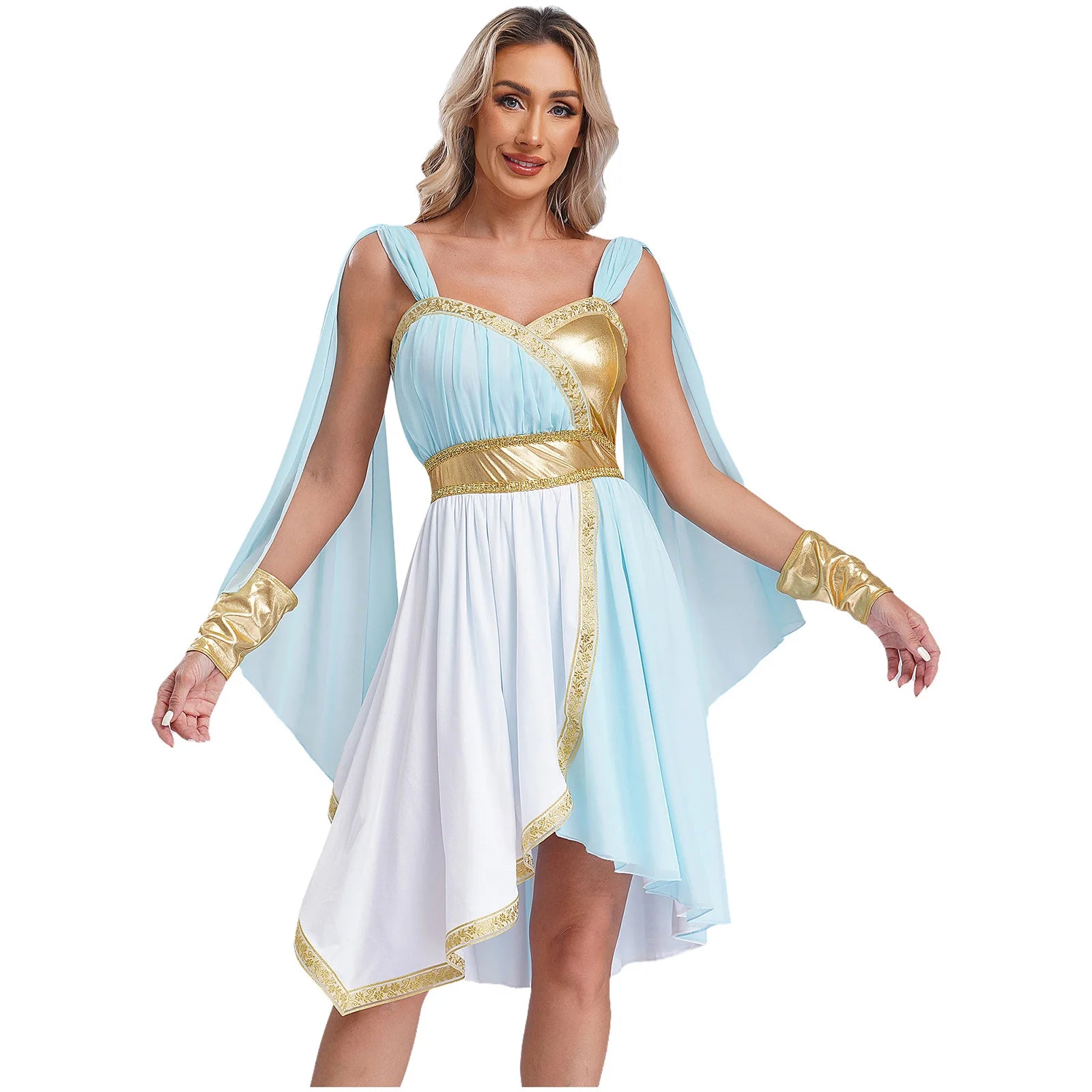 Women's Ancient Greek Goddess Chiffon Cosplay Dress