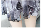 Women floral Chiffon Flower Dress 2026 trends new in Ladies Elegant V Neck short Sleeve korean style Summer Dress Female Clothes