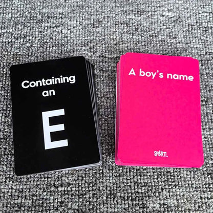 Splurt! Quick-Think & Say It First! Portable Party Card Game Pink Edition Board Game Christmas Birthday Party Game Gifts