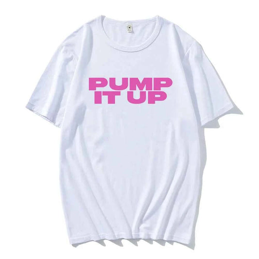 Pump It Up Pink Printing T-shirt The Substance Horror Movie Tshirts Short Sleeve Men/Women Men Tee-shirt Casual Film Graphic Tee