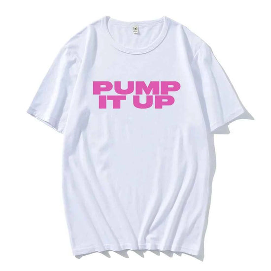 Pump It Up Pink Printing T-shirt The Substance Horror Movie Tshirts Short Sleeve Men/Women Men Tee-shirt Casual Film Graphic Tee