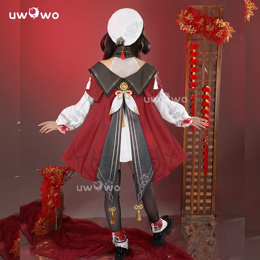 UWOWO Hutao Cosplay Collab Series: Game Genshin impact Hutao Cherries Snow Laden outfit Lantern Rite Cosplay Costume