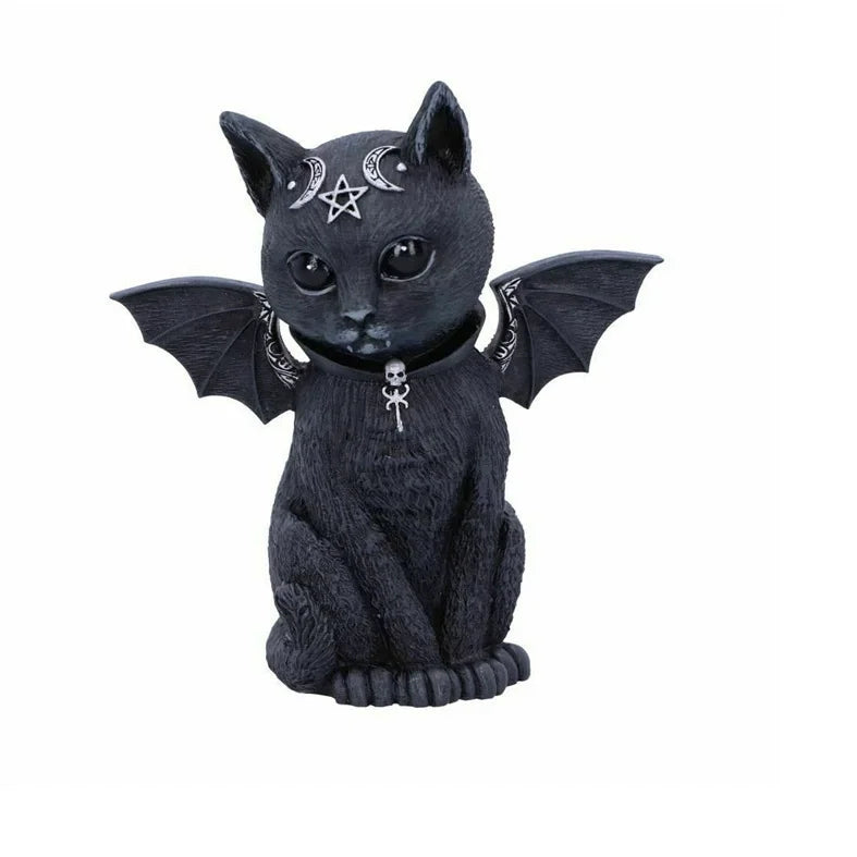 1pc Halloween Magic Black Dragon Snake Griffin Unicorn Mysterious Witches Statue Home Decor Figurine Christmas Desk Ornaments