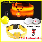 Usb Charging Glowing Dog Collar With Pendant Detachable Luxury Led Light Bright For Small Dogs Cat Night Safety Collar Wholesale SS69 8.69 Yellow ButtonBattery / XS Neck 28-38 CM / CHINA