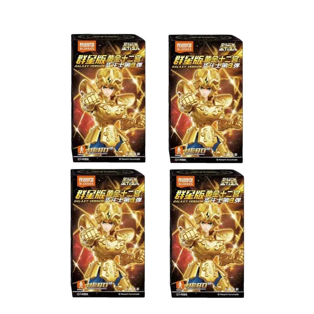 New 100% Original Blokees Saint Seiya Galaxy Version Vol.3 Anime Action Figure Model Toy Birthday Christmas Gift