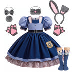 Disney Judy Hopps Zootopia Police Costume for Girls Satin Dress