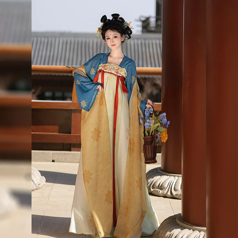 Women's Traditional Chinese Hanfu Polyester Fairy Dance Costume