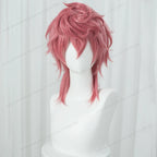 Anime Trish Una Cosplay Wig 40cm Pink Women Hair Heat Resistant Synthetic Wigs+Wig Cap