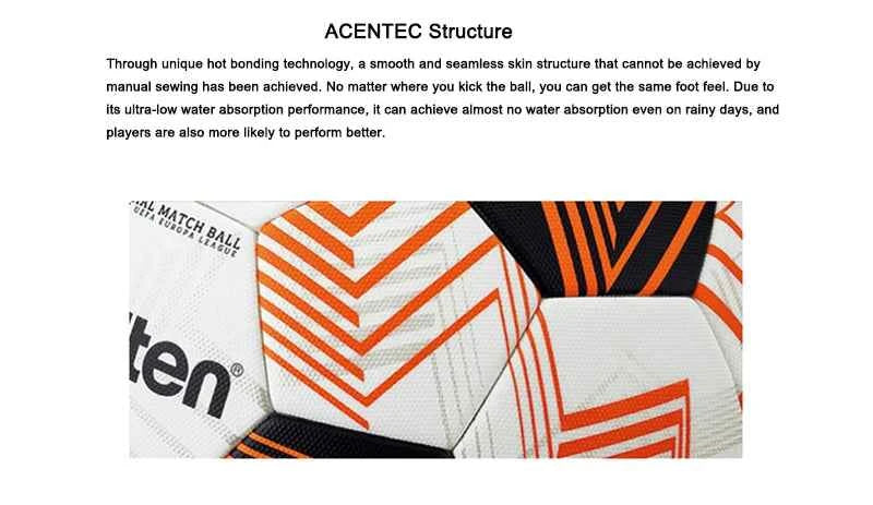 Molten Professional High Quality Size 5 PU Material Outdoor Football Training League Goal Official Match Seamless Futbol Topu