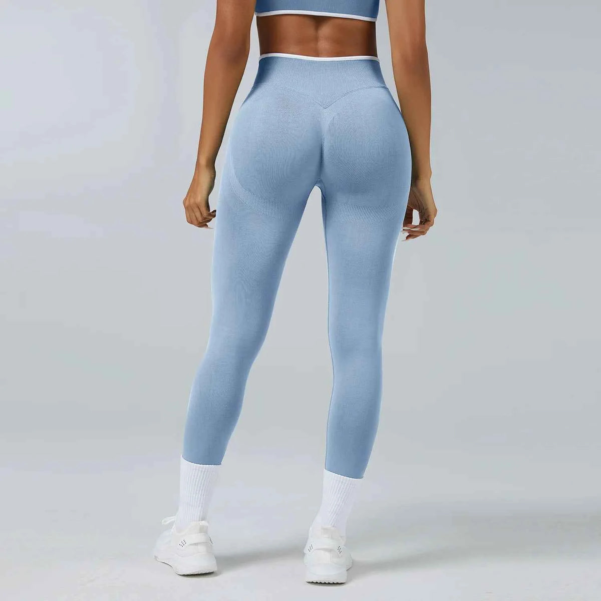 Seamless High Waist Yoga Pants Women Tummy Control Leggings Stretchy Soft Workout Running Leggings Comfortable Gym Sports Tights