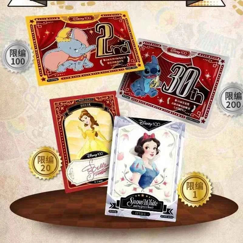 Card Fun Disney 100th Anniversary Carnival Commemorative Cards New Anime Peripherals Limited Collection Card Kids Toys Gift