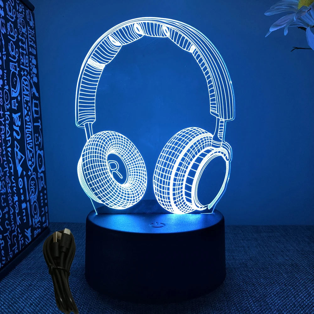 NEON GAMER 3D Lamp LED Night Light Gaming Setup RGB Children's Lamps Gamer Room Decoration Bedroom Table Lamp Personalized Gifts SS69 11.69 B7-Gaming 12