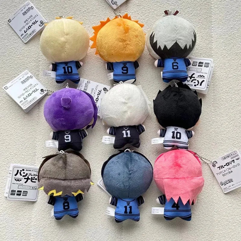 10cm New Blue Lock Plush Pendant KeyChain Isagi Yoichi Nagi Seishiro Mikage Reo Rin Itoshi Itoshi Sae Action Doll Toy Bag Gift SS69