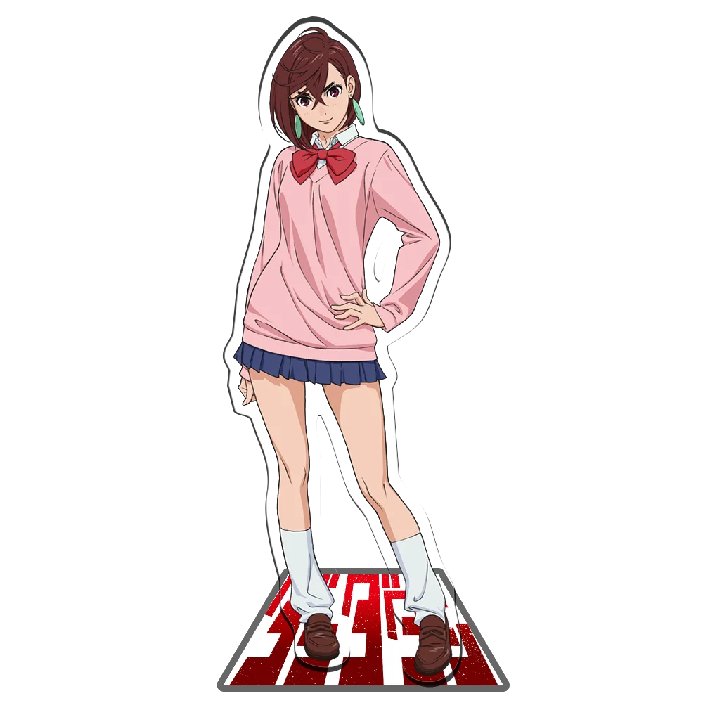 Anime Dandadan Momo Acrylic Keychain Stand Model Plate Fans Bag Gift Figure Display Fashion Cosplay Ornaments Decoration 15cm SS69