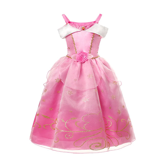 YOFEEL Girls Princess Tulle Sequins Ball Gown Costume for Birthday Party