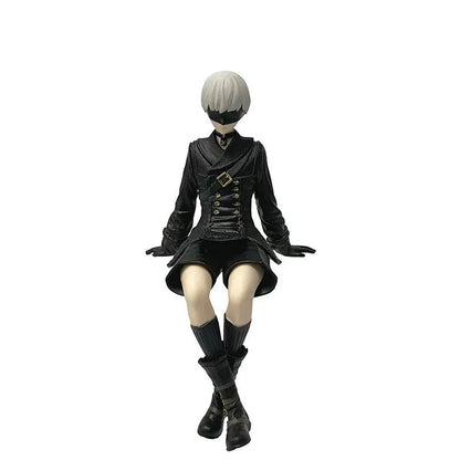 Nier Automata 2B A2 9S Sitting Position Game Figure Mechanical Lifeform Statue Collection Desktop Decoration  Toys Gifts SS69 20.69 B  no box