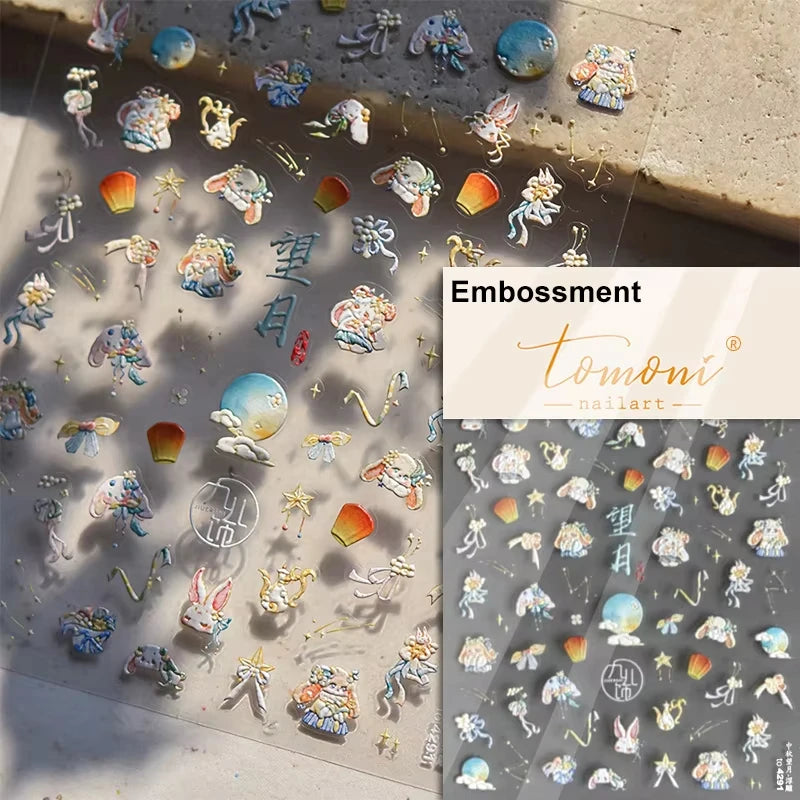 Cute Jelly Pink Cat Paw Print Nail Sticker Kawaii Pink Black Cat Claw 5D Embossed Self-Adhesive Nail Art Sticker Nail Art Decal SS69 7.69 TO4291