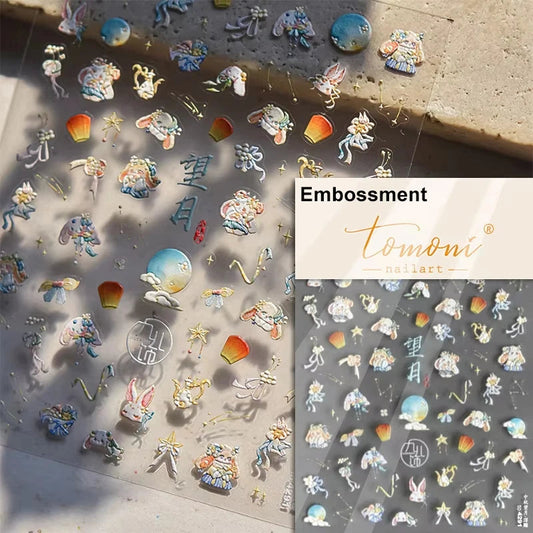 Cute Jelly Pink Cat Paw Print Nail Sticker Kawaii Pink Black Cat Claw 5D Embossed Self-Adhesive Nail Art Sticker Nail Art Decal SS69 7.69 TO4291