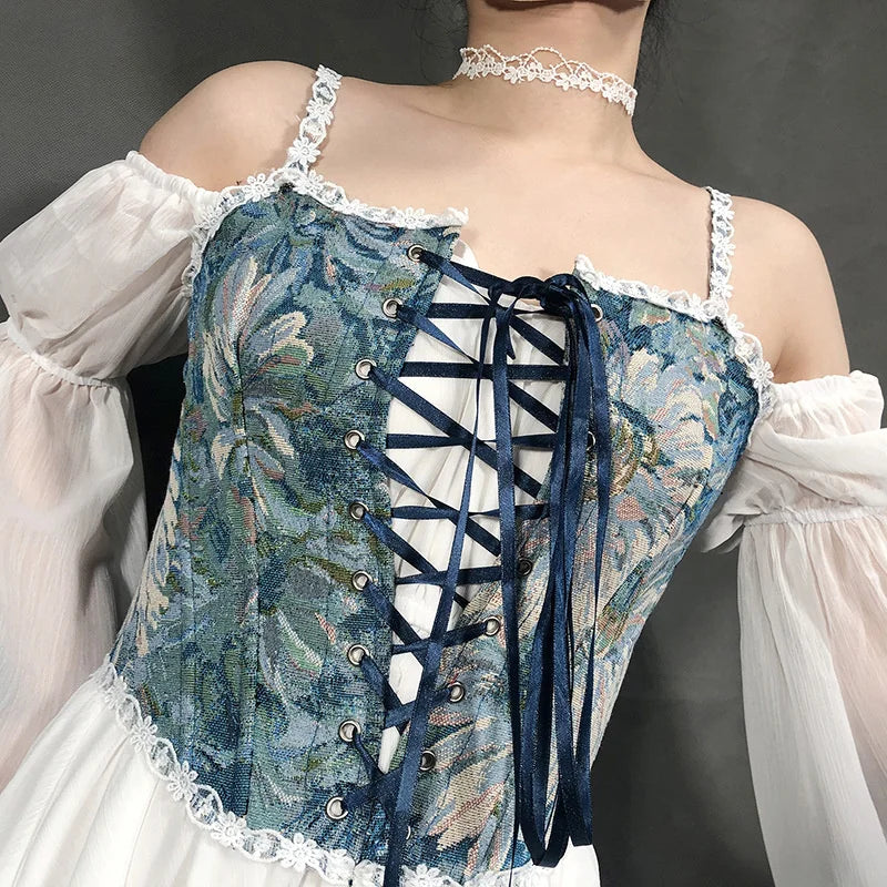 Lolita Corset Camisole Y2K Underbust Body Shaper Polyester Blend