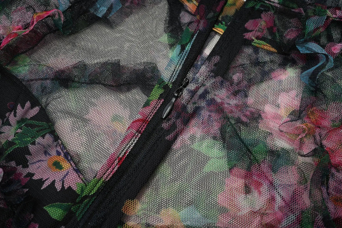 JAMERARY Fashion Floral Print Long Sleeve Maxi Dress For Women Summer Autumn Clothes Layers Ruffles Cake Dresses Evening SS69