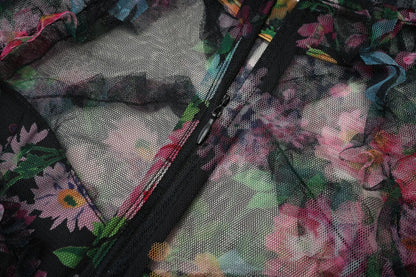 JAMERARY Fashion Floral Print Long Sleeve Maxi Dress For Women Summer Autumn Clothes Layers Ruffles Cake Dresses Evening SS69