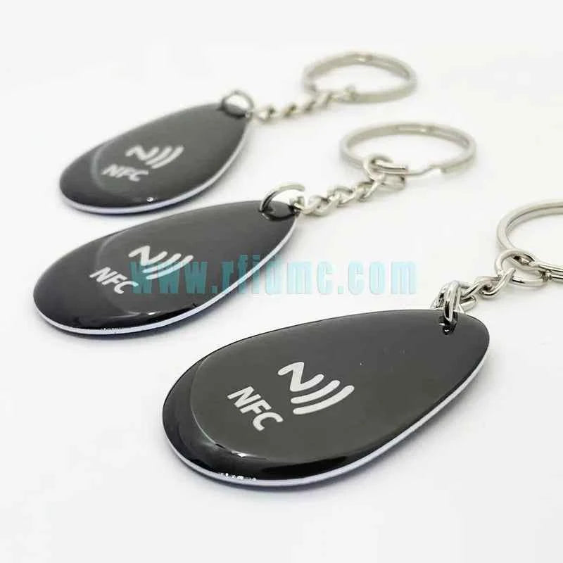 Whatsapp NFC Epoxy Keychain NFC Tag for Increase Your Business