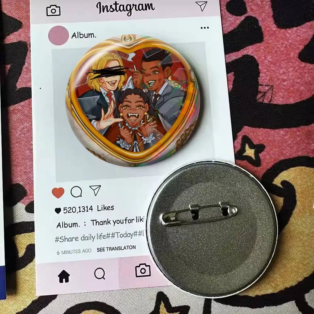 Movie Interview with the Vampire   Laser Badge Applicable For Backpack Clothes Hats Decor Creative Accessories