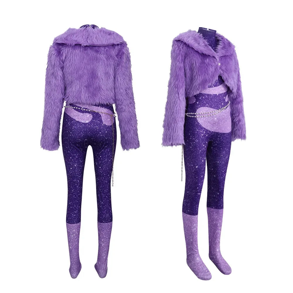 ZOBOTT Zootopia Gazelle Cosplay Costume Women's Polyester Outfit Set