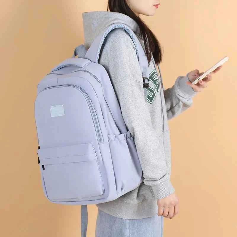 New Female Fashion Men High Capacity Waterproof College Backpack Trendy Women Laptop School Bags Cute Girl Travel Book Bag Cool