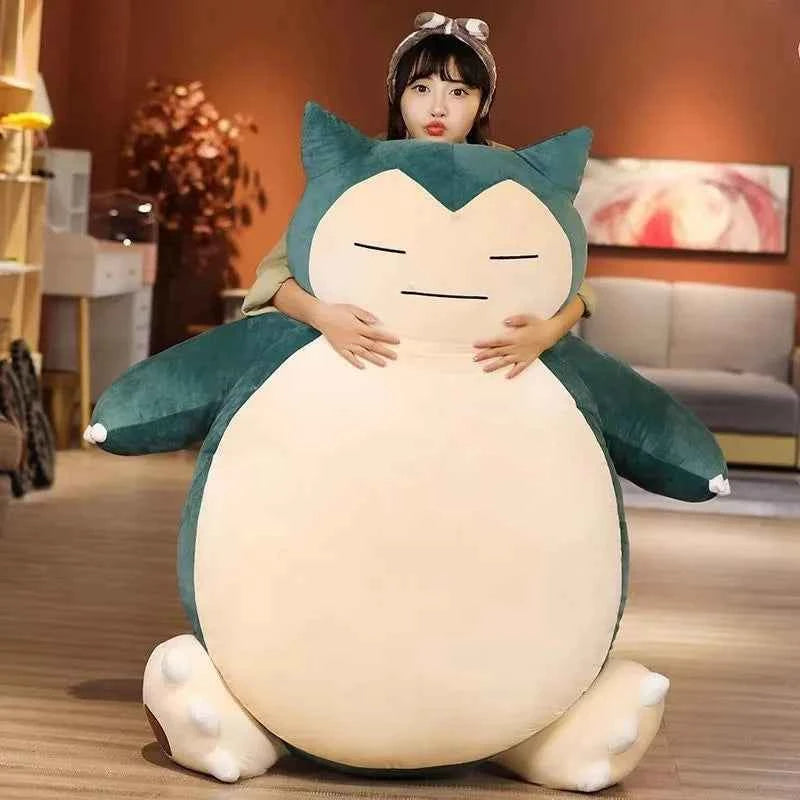 200/150cm Aoger Giant Snorlax Plush Toys Kawaii Soft Snorlax Leather Shell Plushie NO Filling Pillow Gifts For Children Pokemon