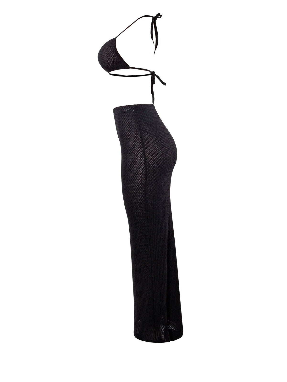 Women Long Skirt 2 Pcs Sets Sexy Strapless Tube Top Bodycon Maxi Skirts Y2k Two Piece Outfit Summer Clothing Beach Wear SS69